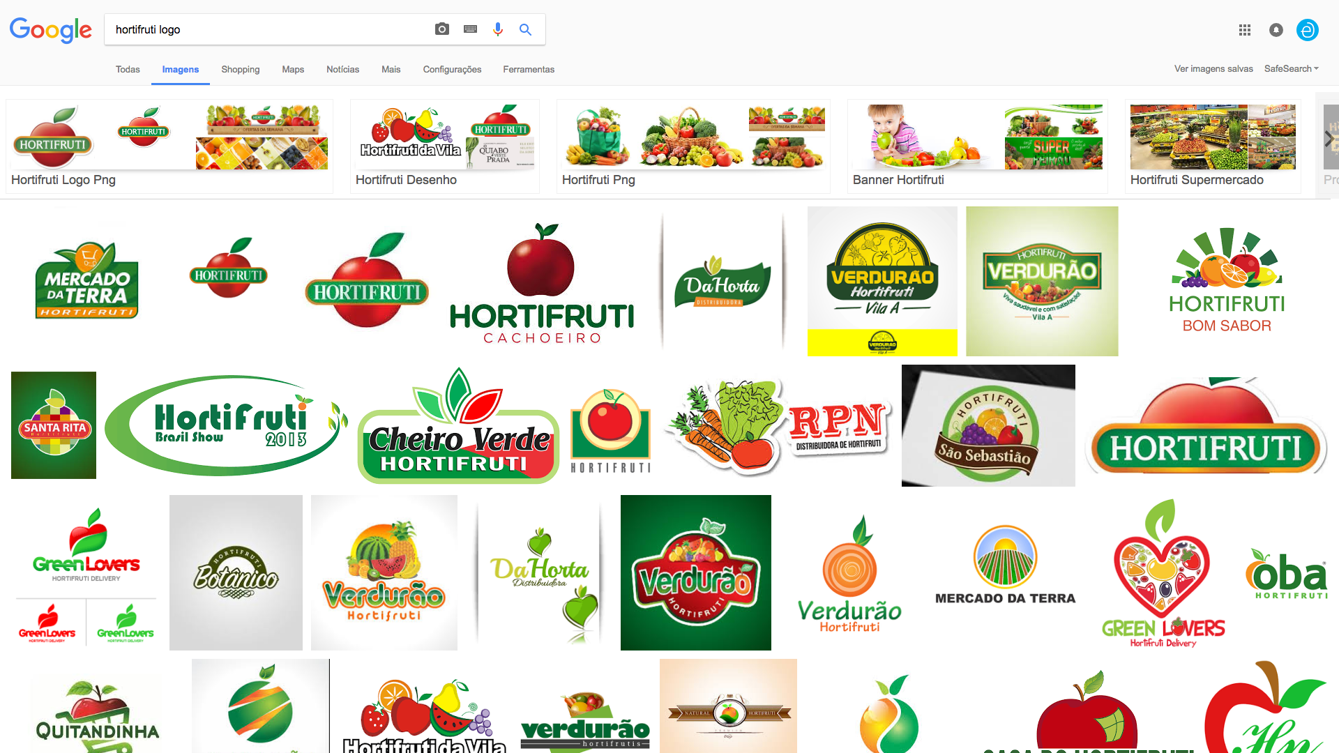 Logomarcas de hortifruti